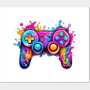 Retro Melting Gamepad #6 Posters and Art